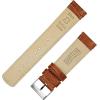image20mm Toffee Brown  Long  BARTON Alligator Grain  Quick Release Leather Watch Bands