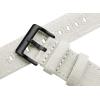 image22mm White  BARTON Canvas Quick Release Watch Band Straps  Choose Color ampamp Width  18mm 20mm or 22mm  Black PVD Buckle