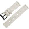 image22mm White  BARTON Canvas Quick Release Watch Band Straps  Choose Color ampamp Width  18mm 20mm or 22mm  Black PVD Buckle