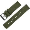 imageBARTON Canvas Quick Release Watch Band Straps  Choose Color ampamp Width  18mm 19mm 20mm 21mm 22mm 23mm or 24mmArmy Green