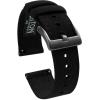 imageBARTON Canvas Quick Release Watch Band Straps  Choose Color ampamp Width  18mm 19mm 20mm 21mm 22mm 23mm or 24mmBlack