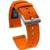 imageBARTON Canvas Quick Release Watch Band Straps  Choose Color ampamp Width  18mm 19mm 20mm 21mm 22mm 23mm or 24mmPumpkin Orange