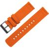 imageBARTON Canvas Quick Release Watch Band Straps  Choose Color ampamp Width  18mm 19mm 20mm 21mm 22mm 23mm or 24mmPumpkin Orange