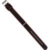 imageBARTON Elite NATO Style Watch Strap  18mm 20mm 22mm or 24mm  Seat Belt Nylon Watch BandsBlack  Crimson Red Edges