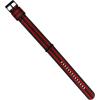 imageBARTON Elite NATO Style Watch Strap  18mm 20mm 22mm or 24mm  Seat Belt Nylon Watch BandsBlack  Red Stripes  Black PVD