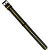imageBARTON Elite NATO Style Watch Strap  18mm 20mm 22mm or 24mm  Seat Belt Nylon Watch BandsBlack  Yellow  Black PVD