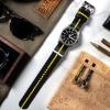 imageBARTON Elite NATO Style Watch Strap  18mm 20mm 22mm or 24mm  Seat Belt Nylon Watch BandsBlack  Yellow  Black PVD