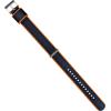 imageBARTON Elite NATO Style Watch Strap  18mm 20mm 22mm or 24mm  Seat Belt Nylon Watch BandsDark Blue  Orange Edges
