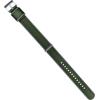 imageBARTON Elite NATO Style Watch Strap  18mm 20mm 22mm or 24mm  Seat Belt Nylon Watch BandsGrey  Green Edges