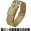 imageBARTON Elite NATO Style Watch Strap  18mm 20mm 22mm or 24mm  Seat Belt Nylon Watch BandsKhaki Tan