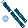 imageBARTON Elite Silicone Watch Bands  Quick Release  Choose Strap Color ampamp Buckle Color Stainless Steel Black PVD or Gunmetal Grey  18mm 20mm 22mm ampamp 24mm Watch StrapsTwo Toned Blue Flatwater