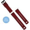 imageBARTON Elite Silicone Watch Bands  Quick Release  Choose Strap Color ampamp Buckle Color Stainless Steel Black PVD or Gunmetal Grey  18mm 20mm 22mm ampamp 24mm Watch StrapsNavy Blue Top  Crimson Red Bottom  Black PVD Buckle