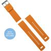 imageBARTON Elite Silicone Watch Bands  Quick Release  Choose Strap Color ampamp Buckle Color Stainless Steel Black PVD or Gunmetal Grey  18mm 20mm 22mm ampamp 24mm Watch StrapsPumpkin Orange Top  Black Bottom