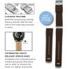 imageBARTON Elite Silicone Watch Bands  Quick Release  Choose Strap Color ampamp Buckle Color Stainless Steel Black PVD or Gunmetal Grey  18mm 20mm 22mm ampamp 24mm Watch StrapsChocolate Brown Top  Khaki Bottom