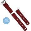 imageBARTON Elite Silicone Watch Bands  Quick Release  Choose Strap Color ampamp Buckle Color Stainless Steel Black PVD or Gunmetal Grey  18mm 20mm 22mm ampamp 24mm Watch StrapsBlack Top  Crimson Red Bottom