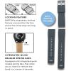 imageBARTON Elite Silicone Watch Bands  Quick Release  Choose Strap Color ampamp Buckle Color Stainless Steel Black PVD or Gunmetal Grey  18mm 20mm 22mm ampamp 24mm Watch StrapsSmoke Grey Top  Black Bottom  Gunmetal Grey