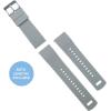 imageBARTON Elite Silicone Watch Bands  Quick Release  Choose Strap Color ampamp Buckle Color Stainless Steel Black PVD or Gunmetal Grey  18mm 20mm 22mm ampamp 24mm Watch StrapsCool Grey Top  Black Bottom