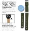 imageBARTON Elite Silicone Watch Bands  Quick Release  Choose Strap Color ampamp Buckle Color Stainless Steel Black PVD or Gunmetal Grey  18mm 20mm 22mm ampamp 24mm Watch StrapsArmy Green Top  Black Bottom  Gunmetal Grey