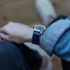 imageBARTON Leather NATO Style Watch Straps  Choose Color Length ampamp Width  18mm 20mm 22mm 24mm BandsNavy Blue