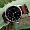 imageBARTON Leather NATO Style Watch Straps  Choose Color Length ampamp Width  18mm 20mm 22mm 24mm BandsSaddle Brown