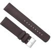 imageBARTON Leather and Rubber Hybrid Straps with Integrated Quick Release Spring Bars  316L Stainless Steel  Choose Color  18mm 20mm ampamp 22mm Watch BandsSmoke