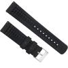 imageBARTON Leather and Rubber Hybrid Straps with Integrated Quick Release Spring Bars  316L Stainless Steel  Choose Color  18mm 20mm ampamp 22mm Watch BandsBlack