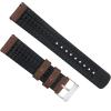 imageBARTON Leather and Rubber Hybrid Straps with Integrated Quick Release Spring Bars  316L Stainless Steel  Choose Color  18mm 20mm ampamp 22mm Watch BandsWalnut