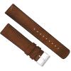 imageBARTON Leather and Rubber Hybrid Straps with Integrated Quick Release Spring Bars  316L Stainless Steel  Choose Color  18mm 20mm ampamp 22mm Watch BandsOak