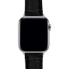 imageBARTON WATCH BANDS  Alligator Grain Leather Watch Bands Compatible with Apple Watch Models  1 2 3 4 5 6 7 8 9 10 SE Ultra ampamp Ultra 2Black  Stainless Hardware