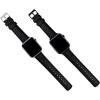 imageBARTON WATCH BANDS  Alligator Grain Leather Watch Bands Compatible with Apple Watch Models  1 2 3 4 5 6 7 8 9 10 SE Ultra ampamp Ultra 2Black  Stainless Hardware