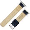 imageBARTON WATCH BANDS  Alligator Grain Leather Watch Bands Compatible with Apple Watch Models  1 2 3 4 5 6 7 8 9 10 SE Ultra ampamp Ultra 2Blue  Stainless Hardware