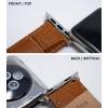 imageBARTON WATCH BANDS  Alligator Grain Leather Watch Bands Compatible with Apple Watch Models  1 2 3 4 5 6 7 8 9 10 SE Ultra ampamp Ultra 2Blue  Stainless Hardware