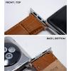 imageBARTON WATCH BANDS  Alligator Grain Leather Watch Bands Compatible with Apple Watch Models  1 2 3 4 5 6 7 8 9 10 SE Ultra ampamp Ultra 2Blue  Stainless Hardware