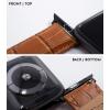 imageBARTON WATCH BANDS  Alligator Grain Leather Watch Bands Compatible with Apple Watch Models  1 2 3 4 5 6 7 8 9 10 SE Ultra ampamp Ultra 2Coffee Brown  Black Hardware