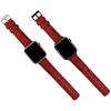 imageBARTON WATCH BANDS  Alligator Grain Leather Watch Bands Compatible with Apple Watch Models  1 2 3 4 5 6 7 8 9 10 SE Ultra ampamp Ultra 2Red  Stainless Hardware