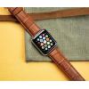 imageBARTON WATCH BANDS  Alligator Grain Leather Watch Bands Compatible with Apple Watch Models  1 2 3 4 5 6 7 8 9 10 SE Ultra ampamp Ultra 2Toffee Brown  Stainless Hardware