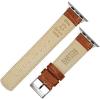 imageBARTON WATCH BANDS  Alligator Grain Leather Watch Bands Compatible with Apple Watch Models  1 2 3 4 5 6 7 8 9 10 SE Ultra ampamp Ultra 2Toffee Brown  Stainless Hardware