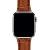 imageBARTON WATCH BANDS  Alligator Grain Leather Watch Bands Compatible with Apple Watch Models  1 2 3 4 5 6 7 8 9 10 SE Ultra ampamp Ultra 2Toffee Brown  Stainless Hardware