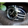 imageBARTON WATCH BANDS  Ballistic Nylon NATO Style Straps  Choice of Color Length ampamp Width 18mm 20mm 22mm or 24mmBlackIvory