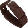 imageBARTON WATCH BANDS  Ballistic Nylon NATO Style Straps  Choice of Color Length ampamp Width 18mm 20mm 22mm or 24mmChocolate Brown