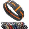 imageBARTON WATCH BANDS  Ballistic Nylon NATO Style Straps  Choice of Color Length ampamp Width 18mm 20mm 22mm or 24mmSmokePumpkin