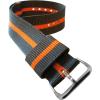 imageBARTON WATCH BANDS  Ballistic Nylon NATO Style Straps  Choice of Color Length ampamp Width 18mm 20mm 22mm or 24mmSmokePumpkin