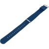imageBARTON WATCH BANDS  Ballistic Nylon NATO Style Straps  Choice of Color Length ampamp Width 18mm 20mm 22mm or 24mmSteel Blue
