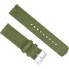 imageBARTON WATCH BANDS  Ballistic Nylon Twopiece NATO Style Straps  Choice of Color ampamp Width 18mm 20mm 22mmArmy Green
