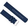 imageBARTON WATCH BANDS  Ballistic Nylon Twopiece NATO Style Straps  Choice of Color ampamp Width 18mm 20mm 22mmNavy Blue