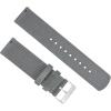 imageBARTON WATCH BANDS  Ballistic Nylon Twopiece NATO Style Straps  Choice of Color ampamp Width 18mm 20mm 22mmSmoke Grey