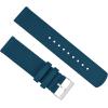 imageBARTON WATCH BANDS  Ballistic Nylon Twopiece NATO Style Straps  Choice of Color ampamp Width 18mm 20mm 22mmSteel Blue
