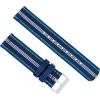 imageBARTON WATCH BANDS  Ballistic Nylon Twopiece NATO Style Straps  Choice of Color ampamp Width 18mm 20mm 22mmTwotoned Blue