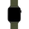 imageBARTON WATCH BANDS  Canvas Watch Bands Compatible with Apple Watch Models  1 2 3 4 5 6 7 8 9 10 SE Ultra ampamp Ultra 2Army Green Black PVD Hardware