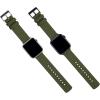 imageBARTON WATCH BANDS  Canvas Watch Bands Compatible with Apple Watch Models  1 2 3 4 5 6 7 8 9 10 SE Ultra ampamp Ultra 2Army Green Black PVD Hardware